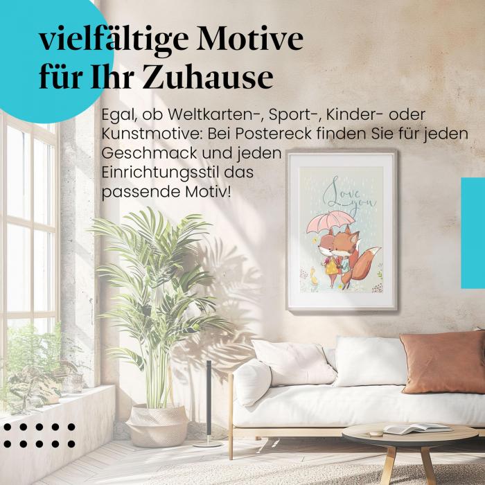 Preview: Verliebte Füchse | Postereck 3977