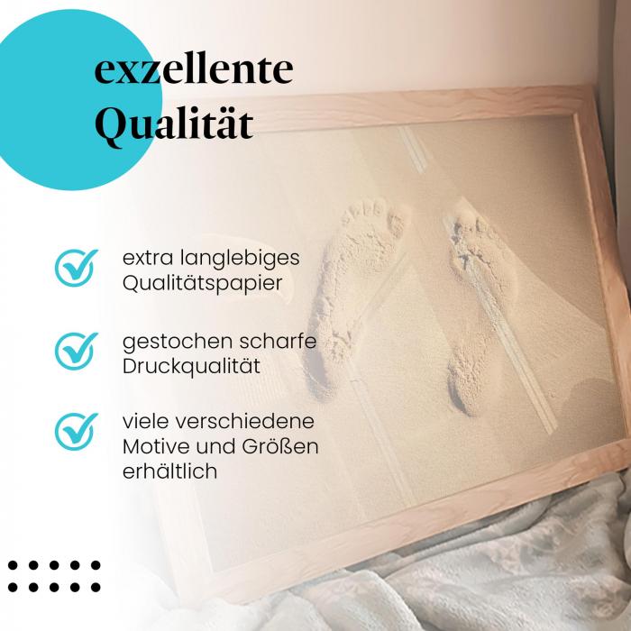 Preview: Fußabdrücke im Sand | Postereck 3313