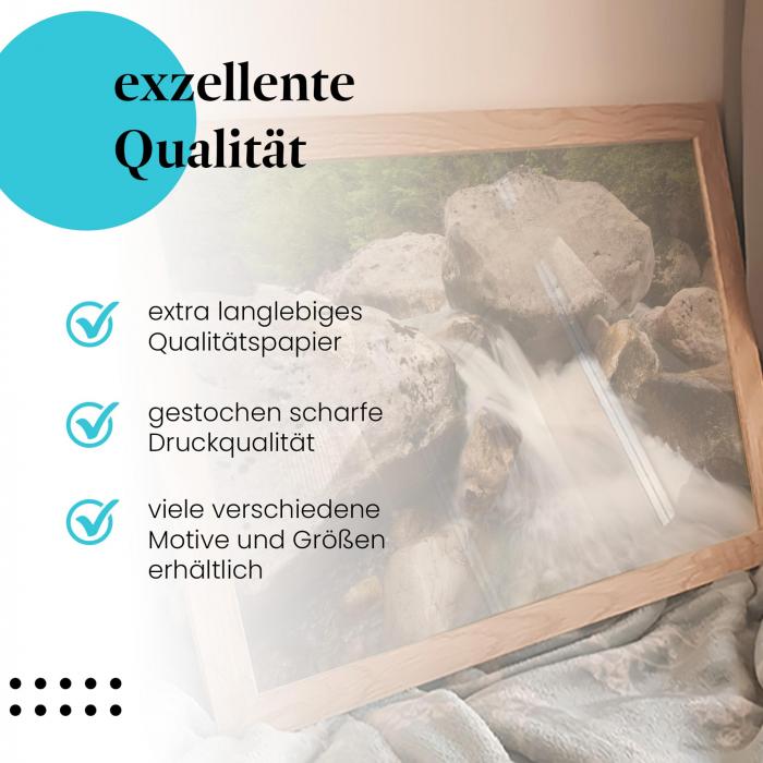 Preview:  Gebirgsbach in den Alpen: Klares Wasser | Postereck 0247