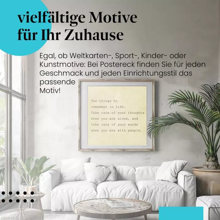 Achte auf deine Worte | Postereck 2330