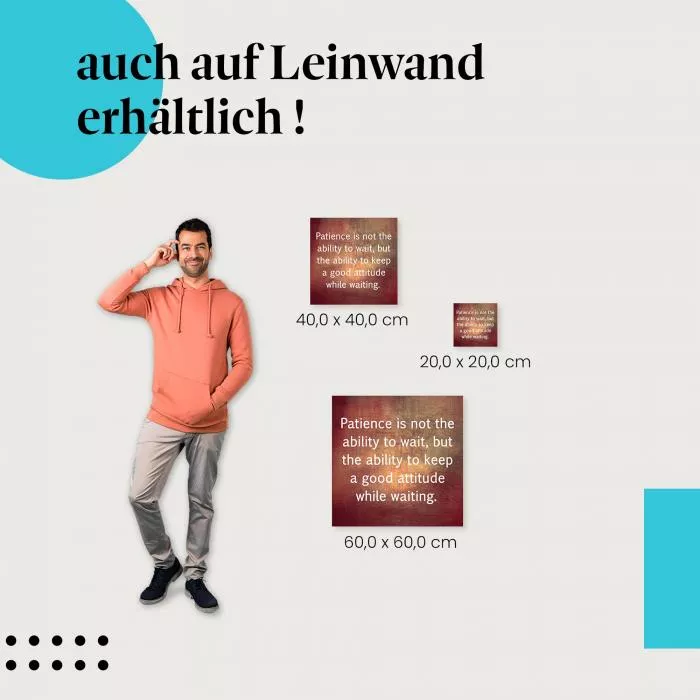 Geduld ist eine Tugend | Postereck 2312