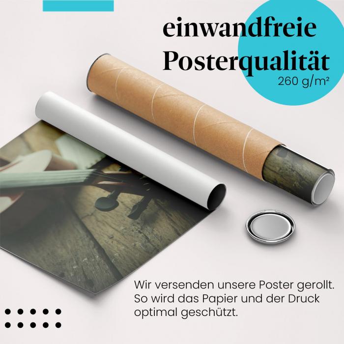 Preview: Geige & Blumen | Postereck 3397