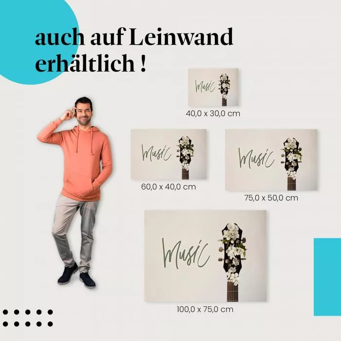 Gitarre & Blumen | Postereck 3295