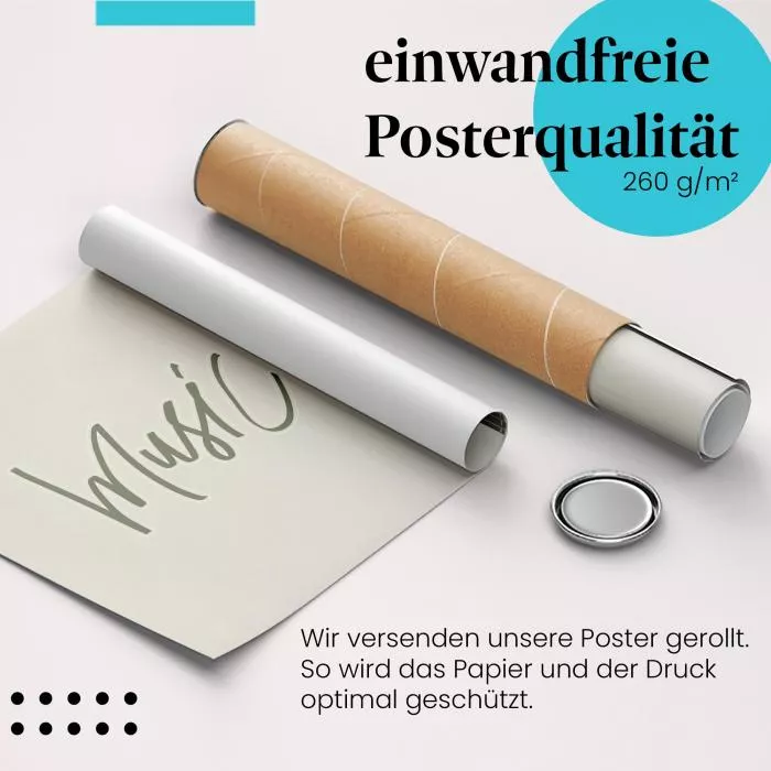 Gitarre & Blumen | Postereck 3295