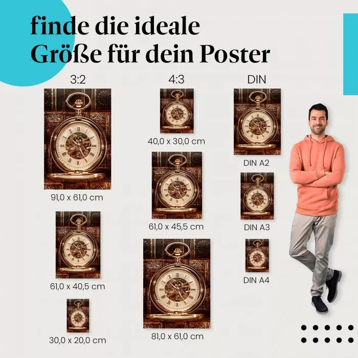 Taschenuhr & Bücher | Postereck 2828
