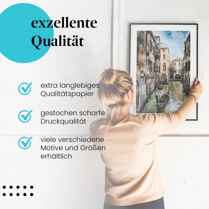 Preview: Gondelfahrt: Venedig | Postereck 1566