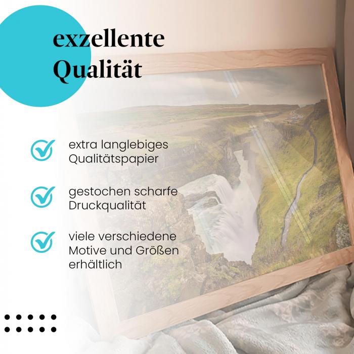 Preview: Gullfoss Wasserfall | Postereck 3446