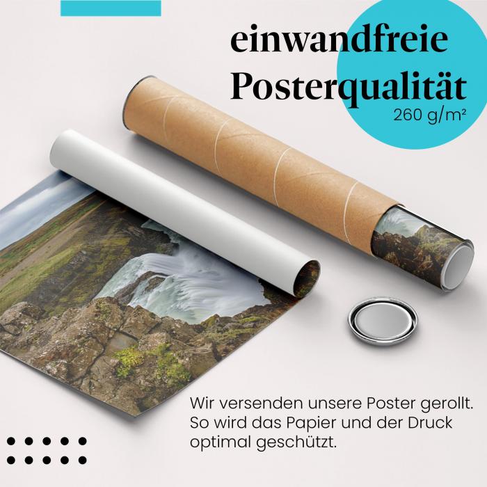 Preview: Gullfoss Wasserfall | Postereck 3446