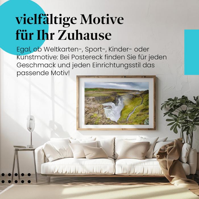 Preview: Gullfoss Wasserfall | Postereck 3446