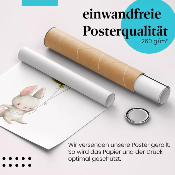 Hase & Ballons | Postereck 3618