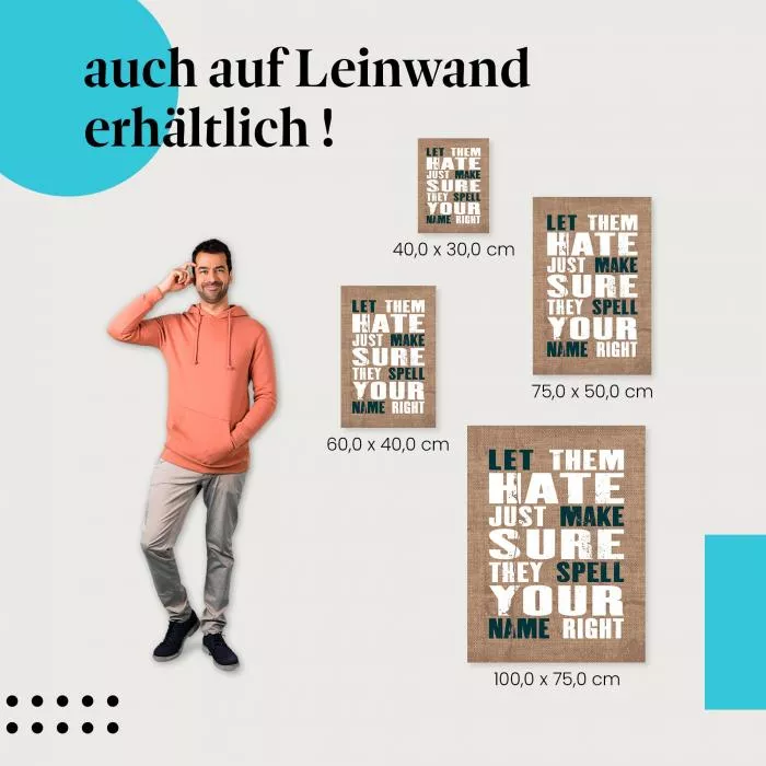 Hass und Erfolg | Postereck 1212