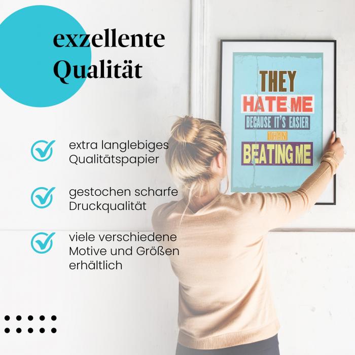Preview: Sie hassen mich, weil… | Postereck 1125