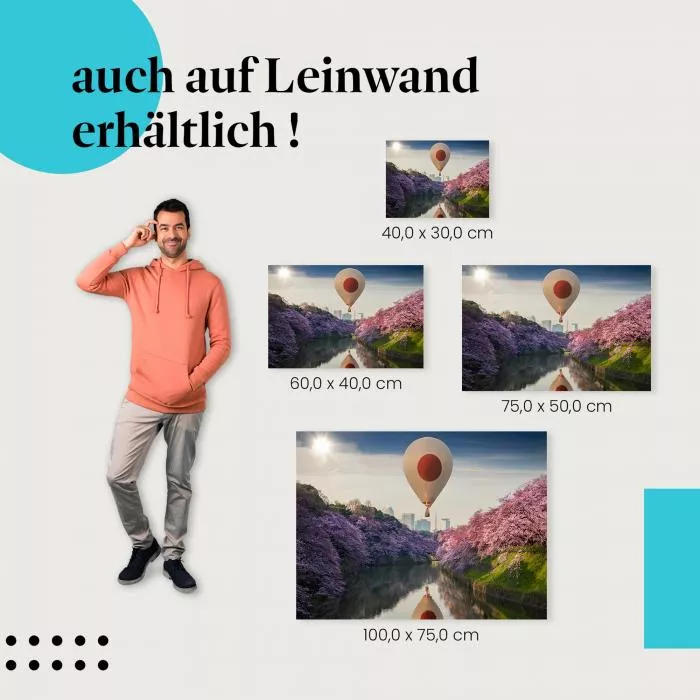 Heißluftballon über Tokio | Postereck 3101