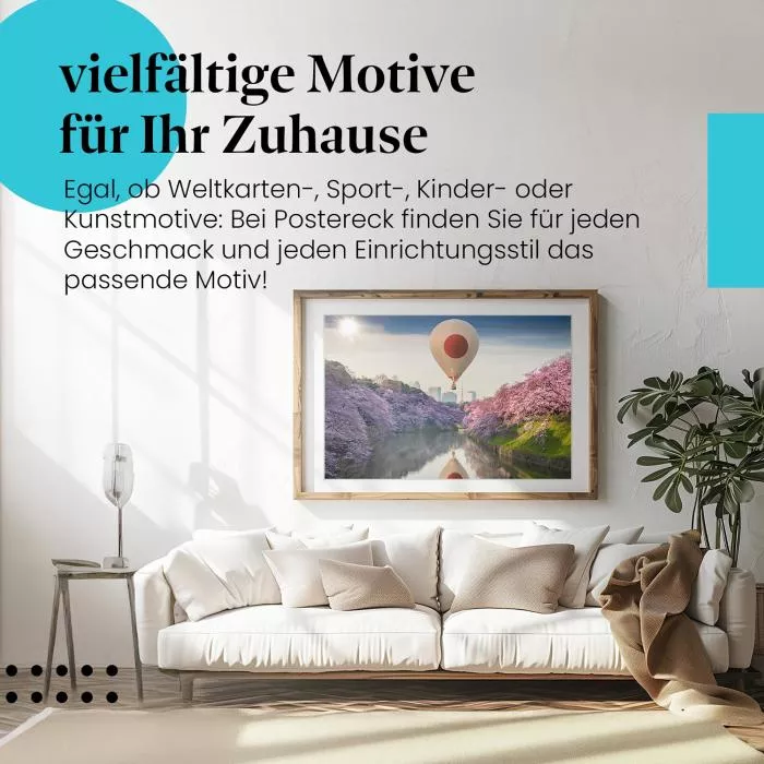 Heißluftballon über Tokio | Postereck 3101