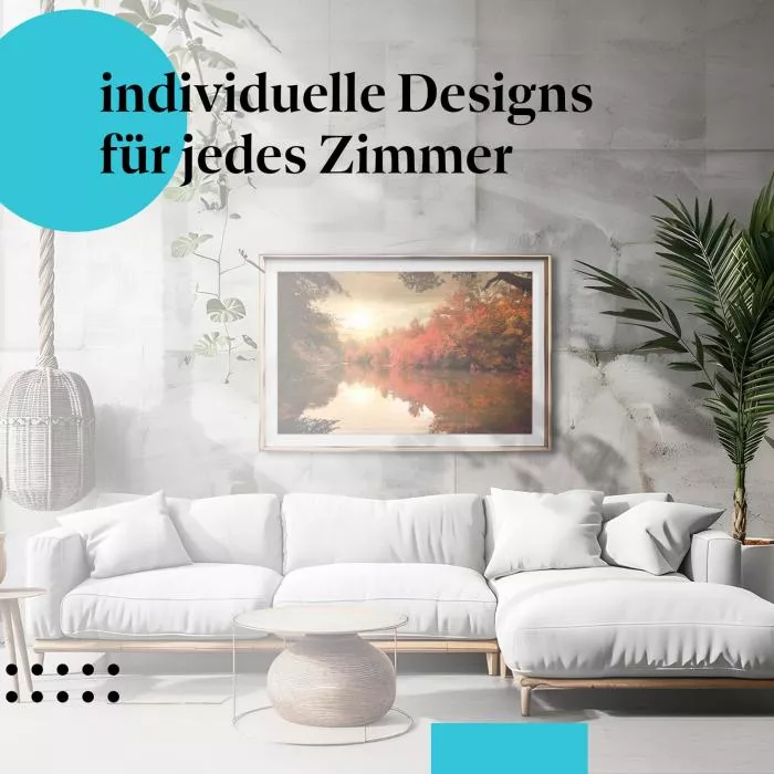 Herbstlicher Fluss | Postereck 2560