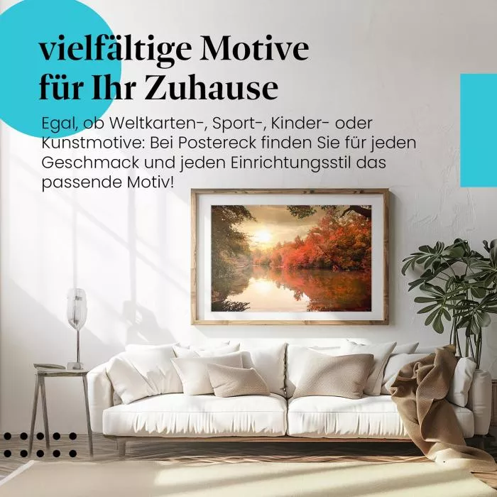 Herbstlicher Fluss | Postereck 2560