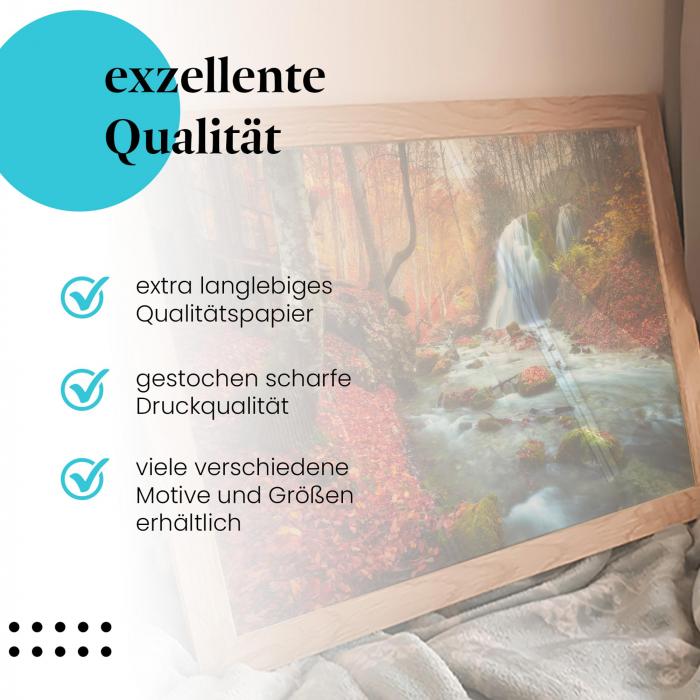 Preview: Herbstlicher Wasserfall | Postereck 3068