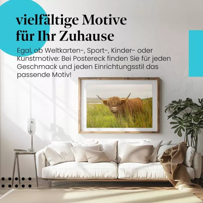 Schottisches Hochlandrind: Highlands & Wildnis | Postereck 0491