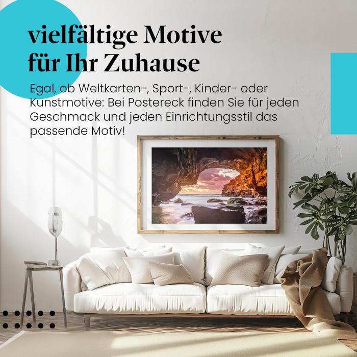 Preview: Blick aus der Höhle auf das Meer | Postereck 3792