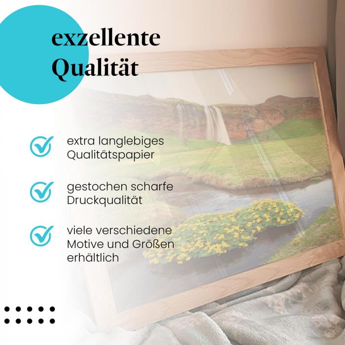 Preview: Wasserfall & Blumen | Postereck 3459