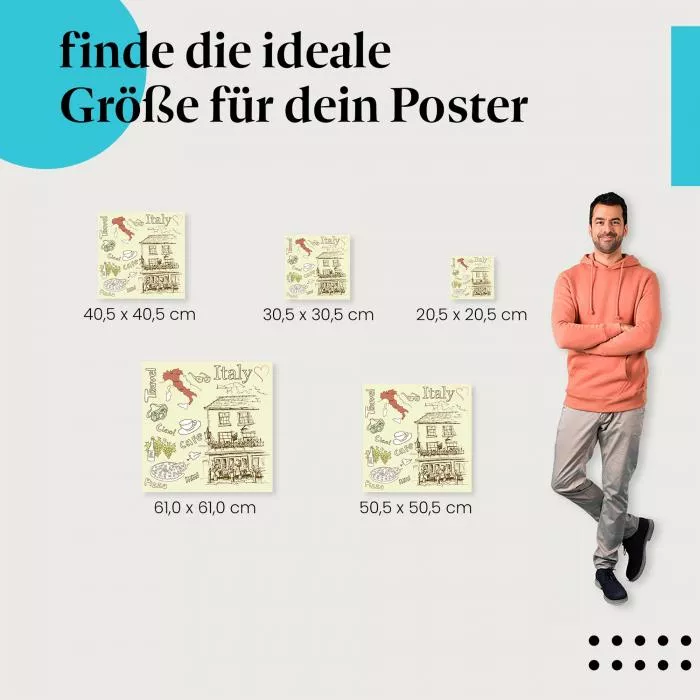 Italien Skizze | Postereck 2880