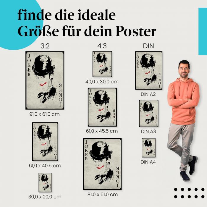"Der Joker" Poster: Geheimnisvoll & Undurchschaubar - jetzt Poster bestellen!