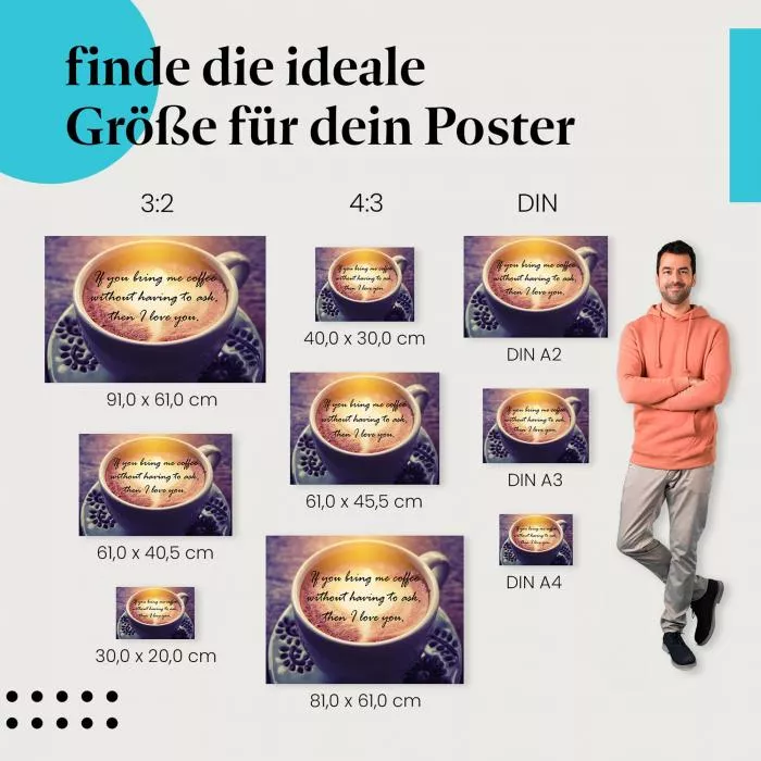 Kaffeeliebe: Wenn du mir Kaffee…| Postereck 1028