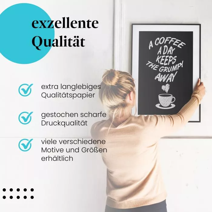 Alles wird besser mit Kaffee | Postereck 1124