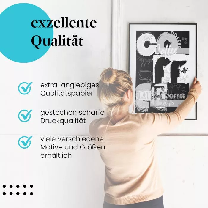 Kaffee-Liebe: Typografie für Kaffee-Fans | Postereck 1003