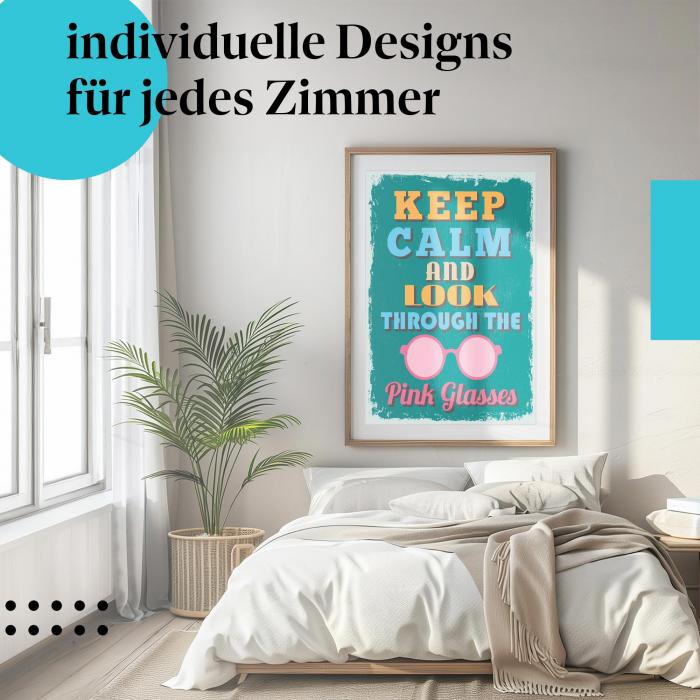 Schlafzimmer Deko: Positiv mit "Retro Poster"