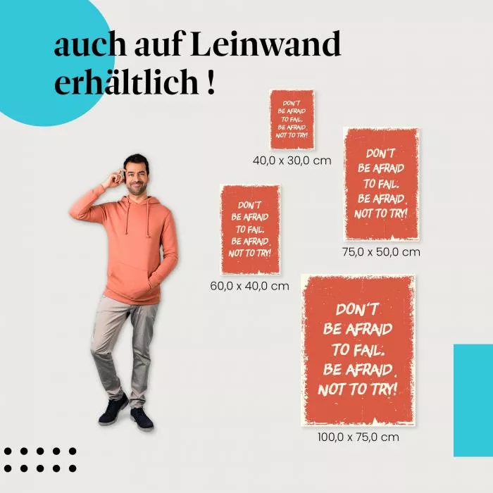 Hab keine Angst vorm Scheitern… | Postereck 1102