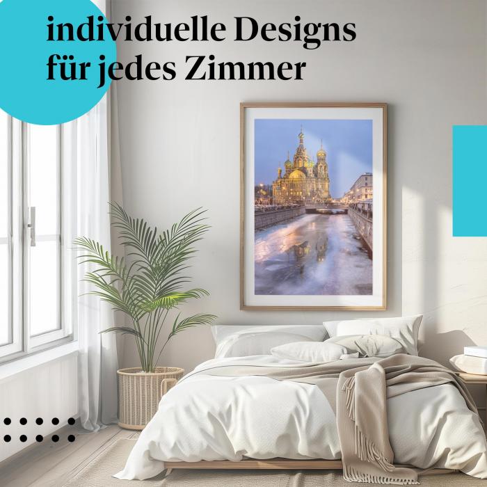 Schlafzimmer Deko: "Blutkirche" Poster: Ein Hauch von Russland für Ihr Zuhause.