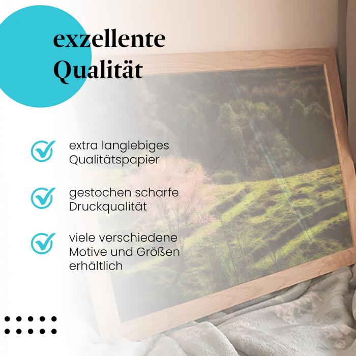 Preview: Kirschblüte: Grüne Landschaft | Postereck 1805