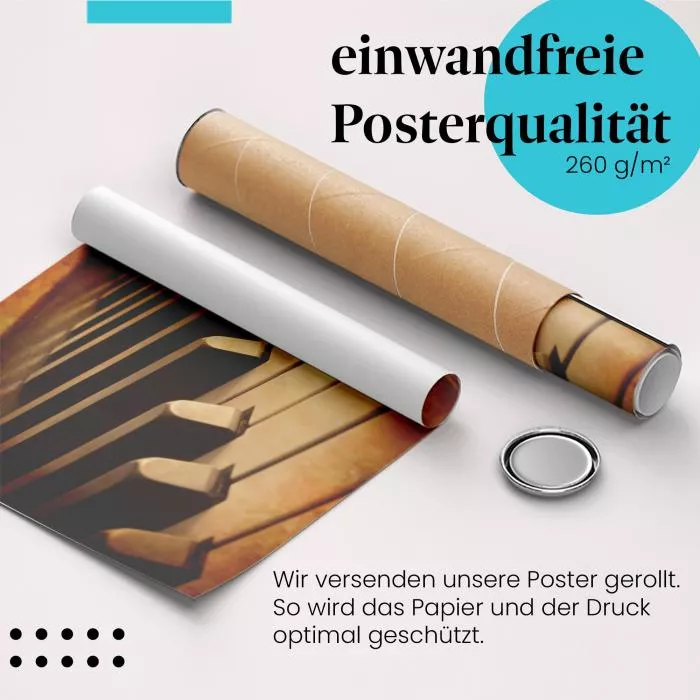 Musikalische Nostalgie: Klavier | Postereck 0150