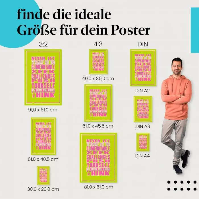 Komfortzone verlassen: Herausforderungen… | Postereck 1185
