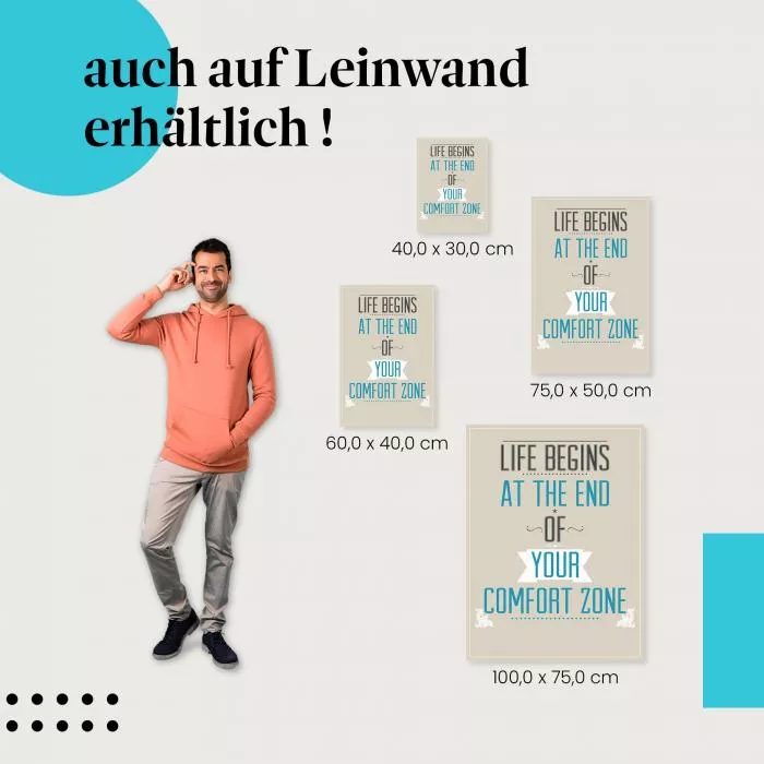 Leben: Außerhalb der Komfortzone | Postereck 1578