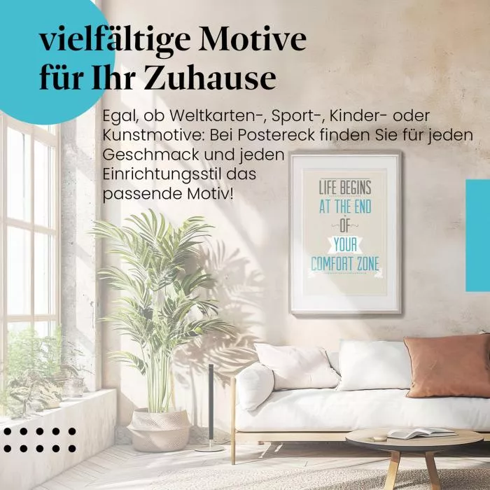 Leben: Außerhalb der Komfortzone | Postereck 1578