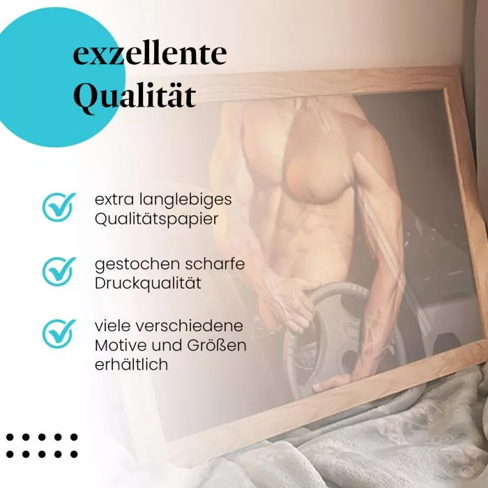 Muskelaufbau: Fitnessstudio | Postereck 1690