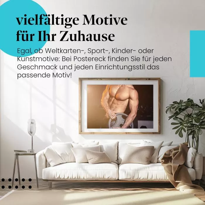 Muskelaufbau: Fitnessstudio | Postereck 1690