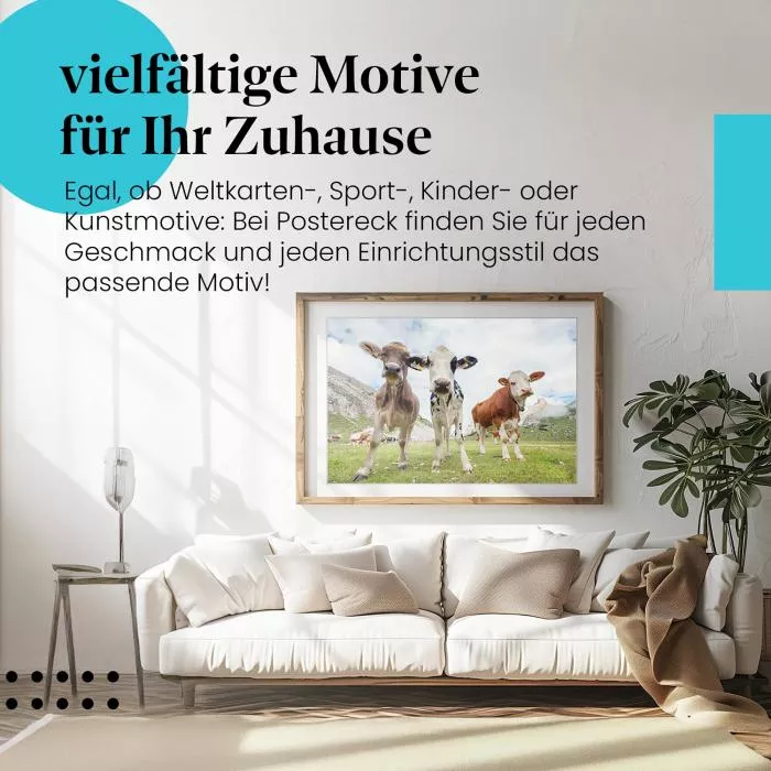 Kühe auf der Alm | Postereck 3141
