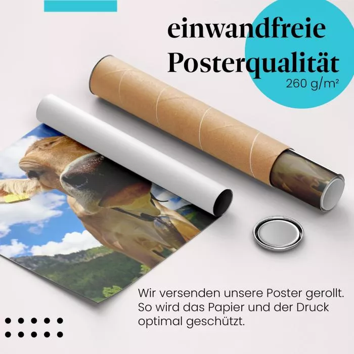 Neugierige Kuh | Postereck 2365