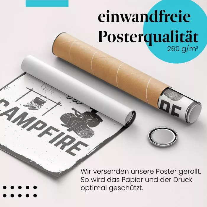 Life is better: Lagerfeuer Romantik | Postereck 1746