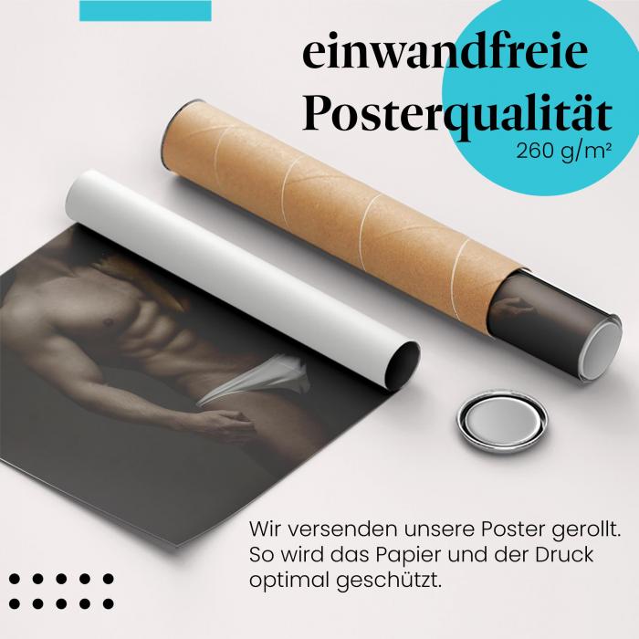 Preview: Muskulöser Mann und schöne Frau | Postereck 0911