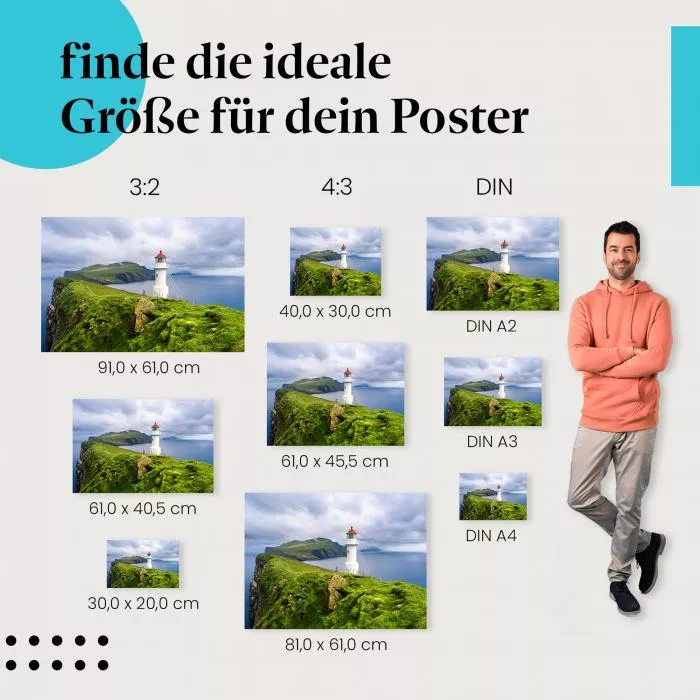 Leuchtturm an der Küste | Postereck 3523
