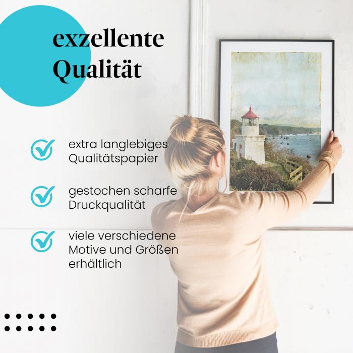 Preview:  Leuchtfeuer am Meer: Nostalgie & Ruhe | Postereck 0450