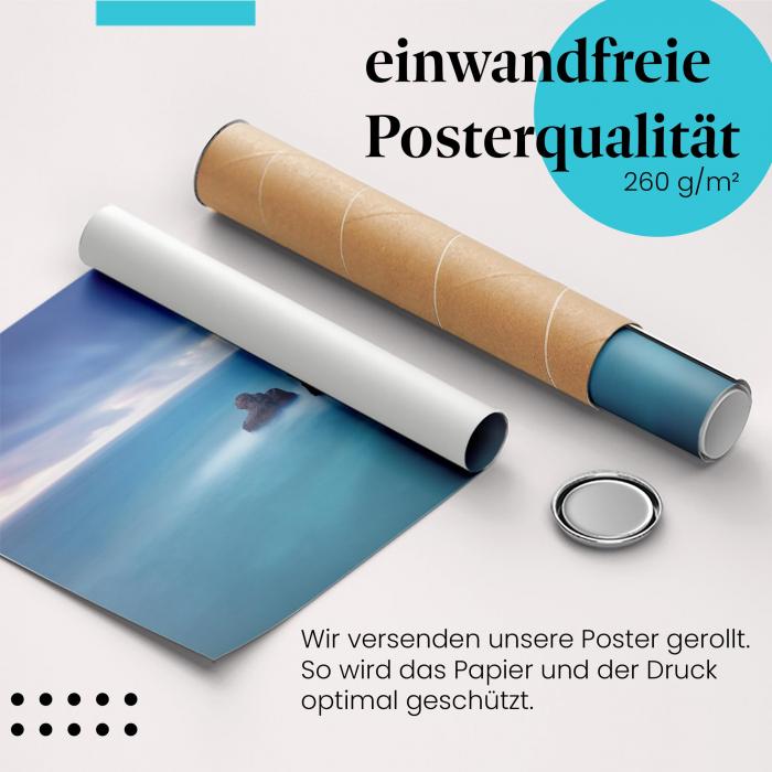 Preview: Leuchtturm: Dramatischer Himmel & Steilküste | Postereck 0644