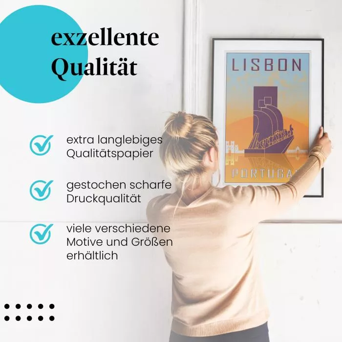 Lissabon: Reiseposter | Postereck 1849