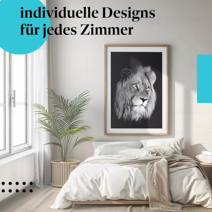  Majestätischer Löwe: König der Tiere | Postereck 0205