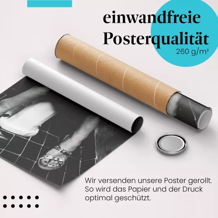 Humor: Frau auf Toilette | Postereck 1276