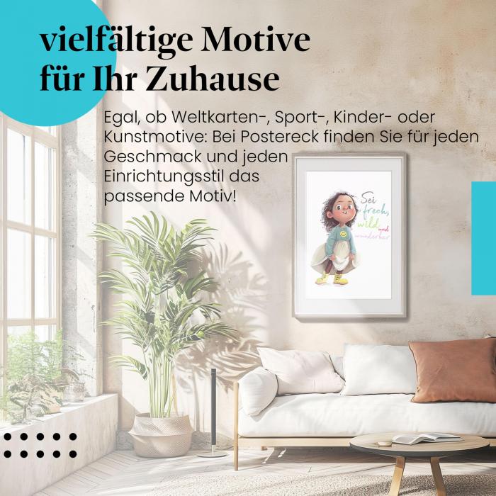 Preview: Lebensfreude Mädchen | Postereck 4055